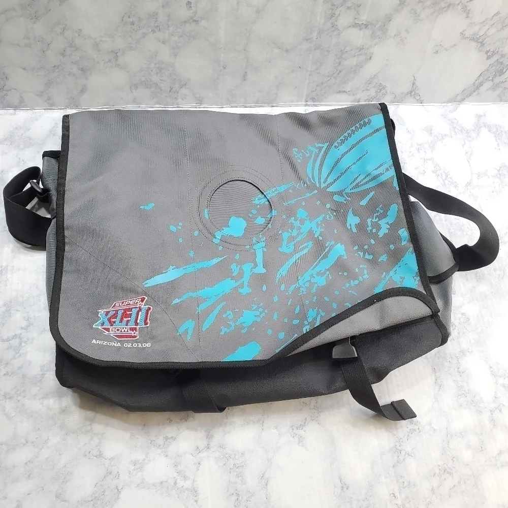 NFLSuper Bowl XLII Messenger Bag Giants vs Patriots Laptop Shoulder strap Travel